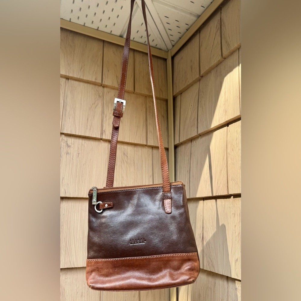 Chic Brown Leather Shoulder Bag crossbody style